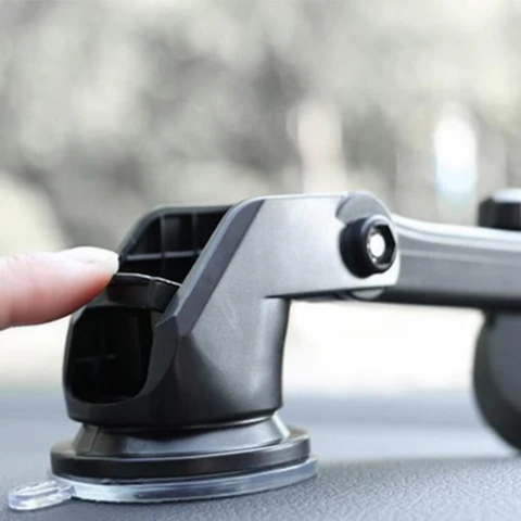 Soporte de Teléfono Retráctil para Coche – Instalación Rápida y Sujeción Fiable