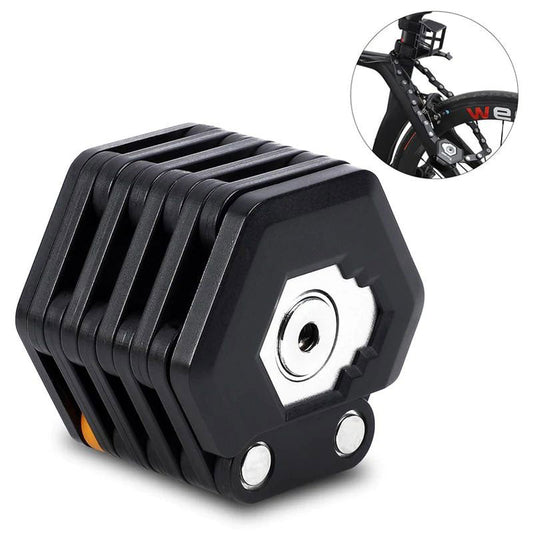 قفل دراجات قابل للطي — أمان مضغوط وقوي