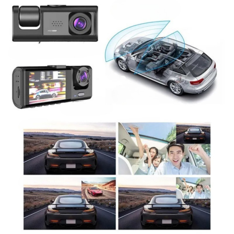 Dashcam Auto Predná A Vnútorná – Nahrávanie Vo Vysokej Definícii