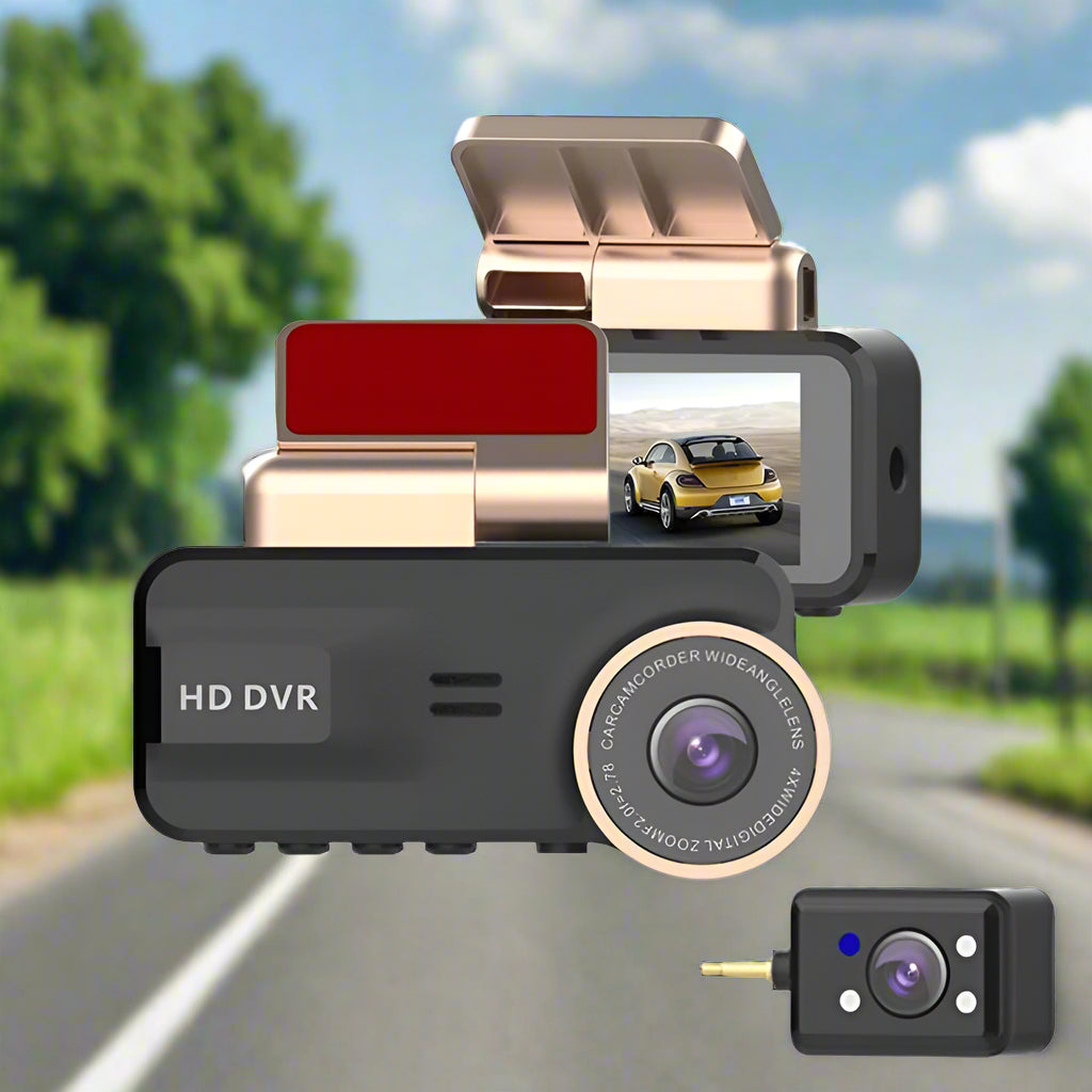 Telecamera da cruscotto HD 1080p con visione notturna e WiFi — Sicurezza e sorveglianza complete