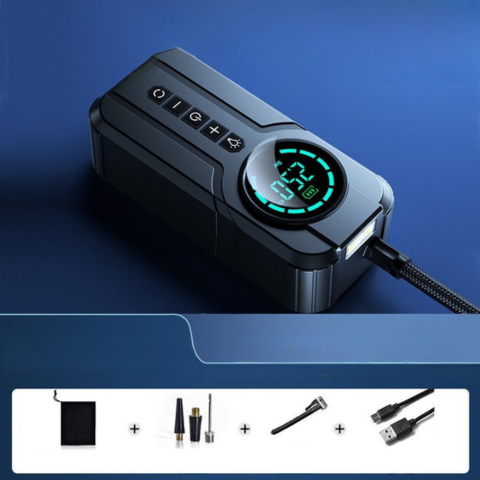 Bärbar Luftkompressor – LED-skärm med hög precision