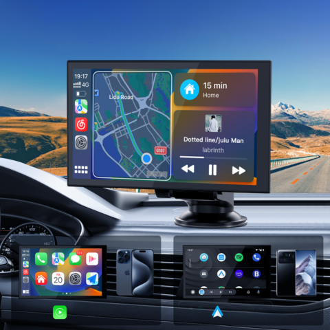 Přenosná dotyková obrazovka — GPS, hudba a hlasové ovládání