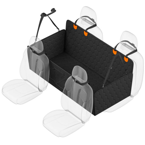 Husă pentru scaunul din spate pentru câini - Confort și protecție maximă