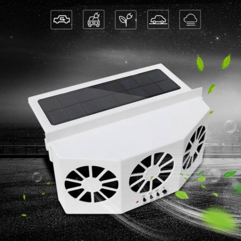 車用ソーラー扇風機 – 夏に最適