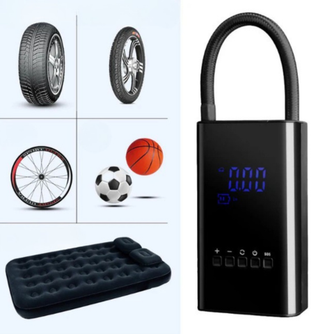 Mini Kompresor Przenośny – Wyświetlacz LED i Regulowane Ciśnienie