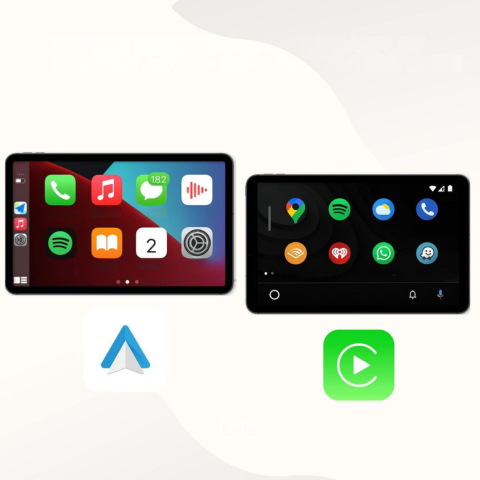 Multimediální obrazovka auta — CarPlay a Android Auto bezdrátově