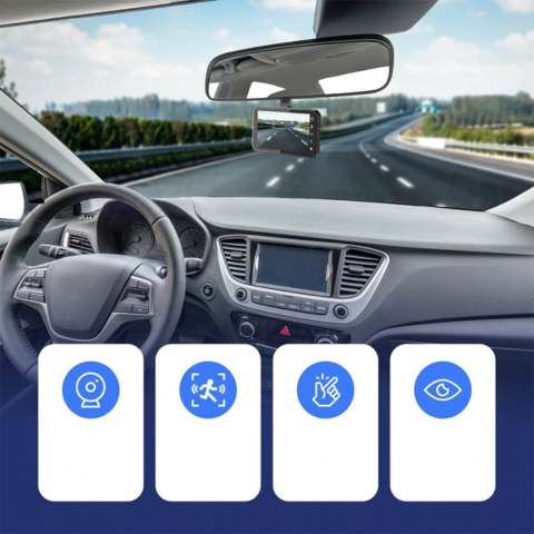 كاميرا داش أمامية وخلفية - مراقبة مستمرة لمركبتك