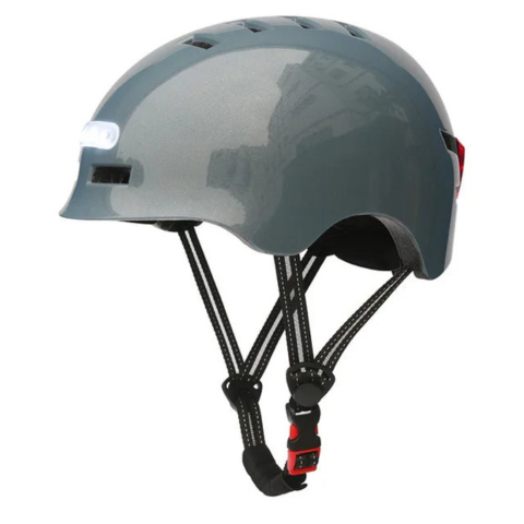 Kask rowerowy miejski – z przednim i tylnym oświetleniem LED