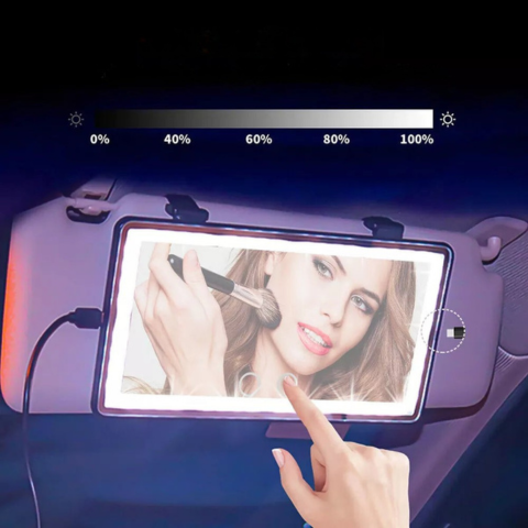 LED-Sonnenspiegel für Auto – Einstellbare und wiederaufladbare Beleuchtung