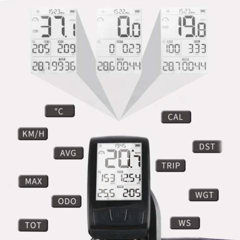 Víceúčelový cyklistický počítač – Snadná instalace