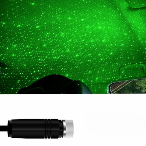 LED-valot Tähtitaivas Auton Katolle — Taianomainen Yöilme