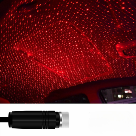 LED-valot Tähtitaivas Auton Katolle — Taianomainen Yöilme