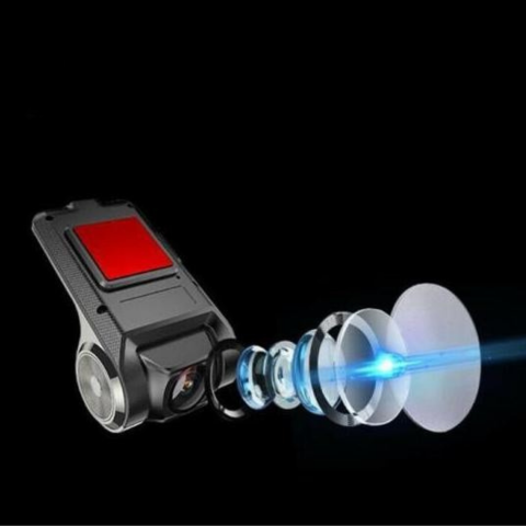 Bilovervåkningskamera med dobbelt objektiv foran og bak - HD-opptak og kontinuerlig beskyttelse