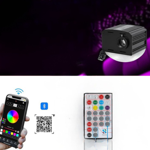 طقم إضاءة السماء المرصعة بالنجوم من الألياف البصرية - تأثير إضاءة فريد وأجواء ليلية