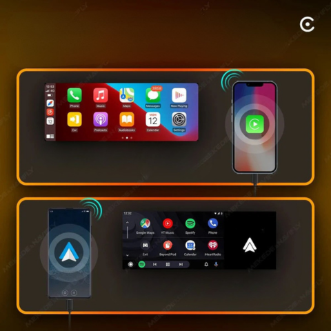 Autoradio Multimédia MP5 Avec CarPlay Et Android Auto — Écran Tactile & Connexion Rapide