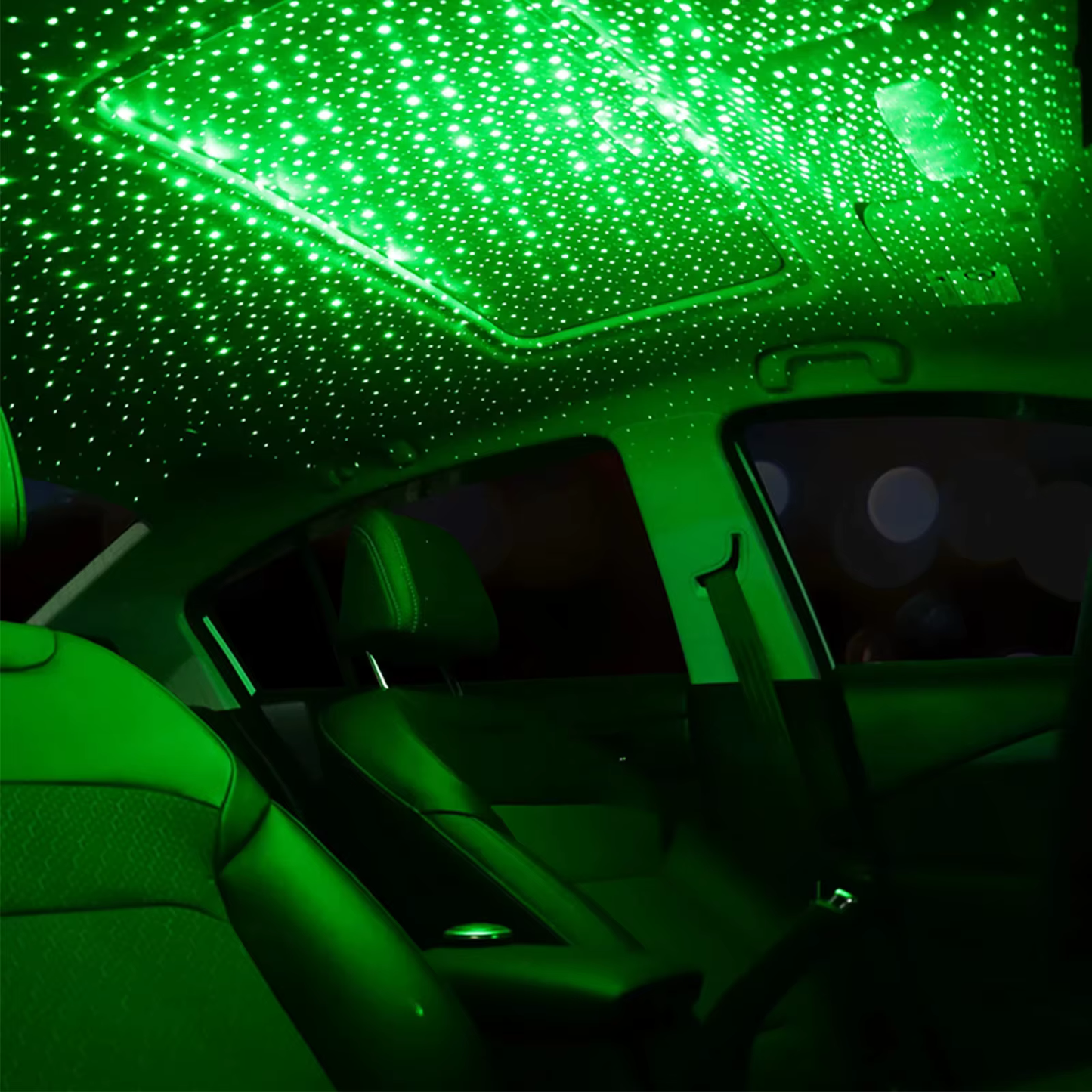 LED-valot Tähtitaivas Auton Katolle — Taianomainen Yöilme