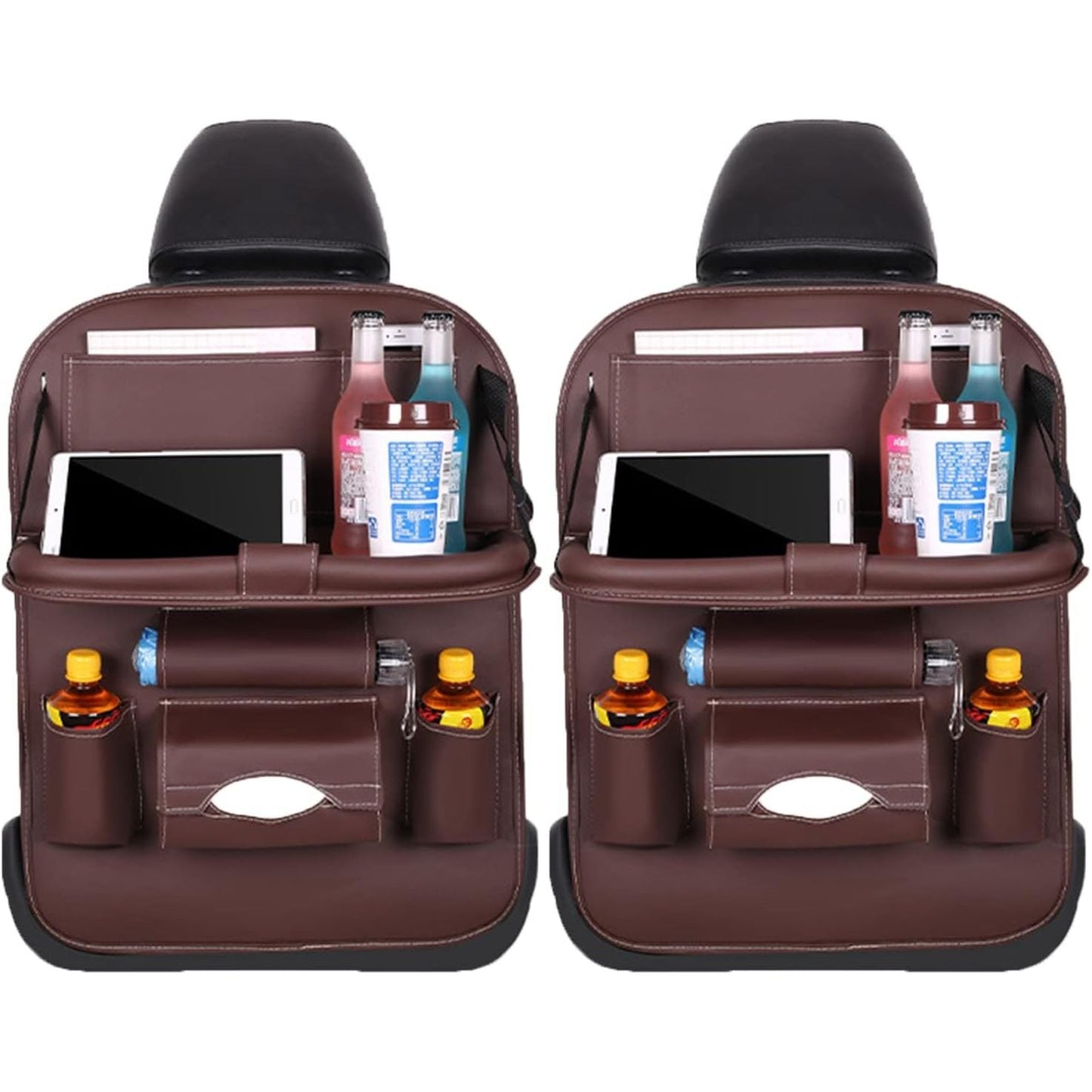 Car Back Seat Organizer with Folding Table — Easy to Install and Durable