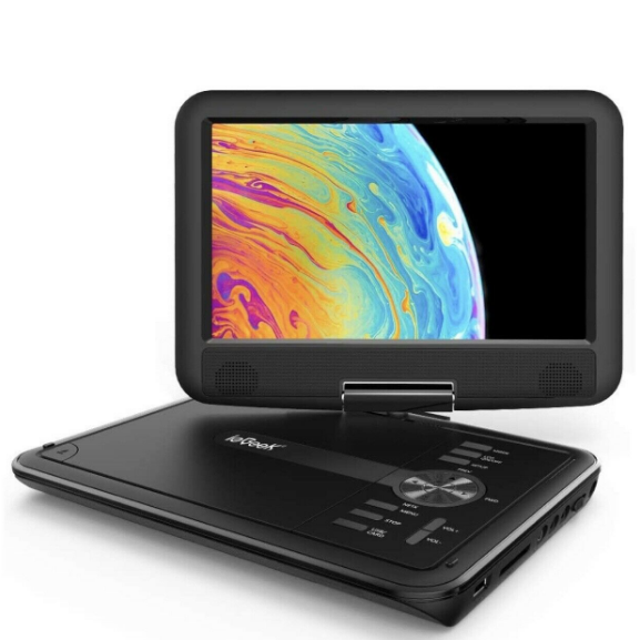 Lettore DVD Portatile Con Porta SD E USB — Schermo Chiaro E Pratico 