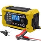 Intelligentes Auto-Batterieladegerät 12V/24V - LCD-Anzeige & Automatischer Schutz 