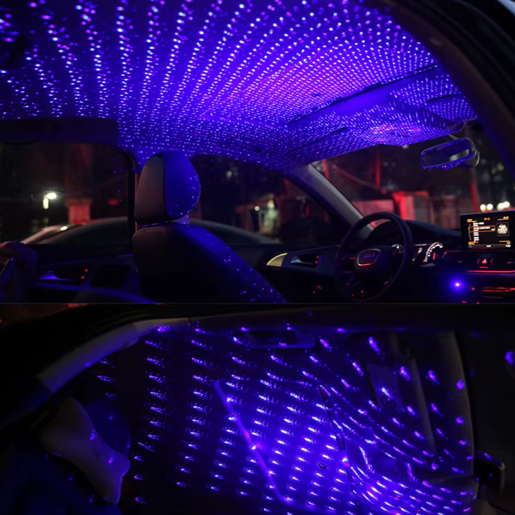 Illuminazione LED Stellare Per Tetto Di Auto — Atmosfera Notturna Magica 
