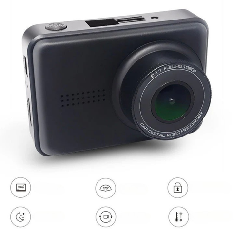 1080p搭載のダッシュカメラ – 165°の広角とクリアビジョン 