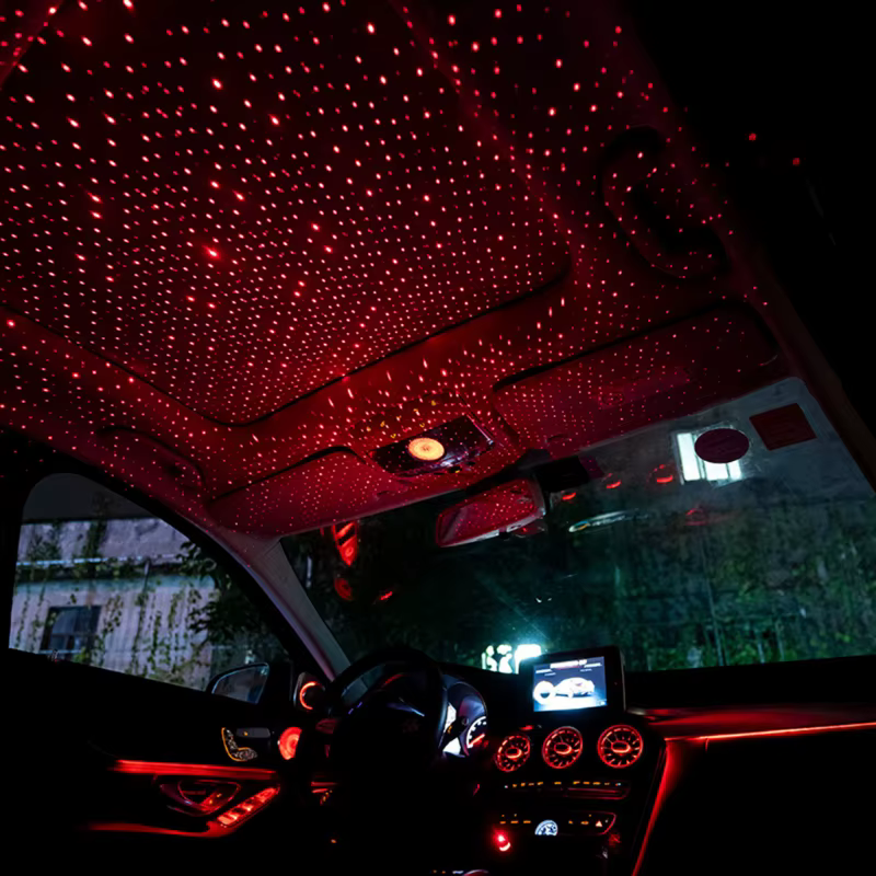 Illuminazione LED Stellare Per Tetto Di Auto — Atmosfera Notturna Magica 