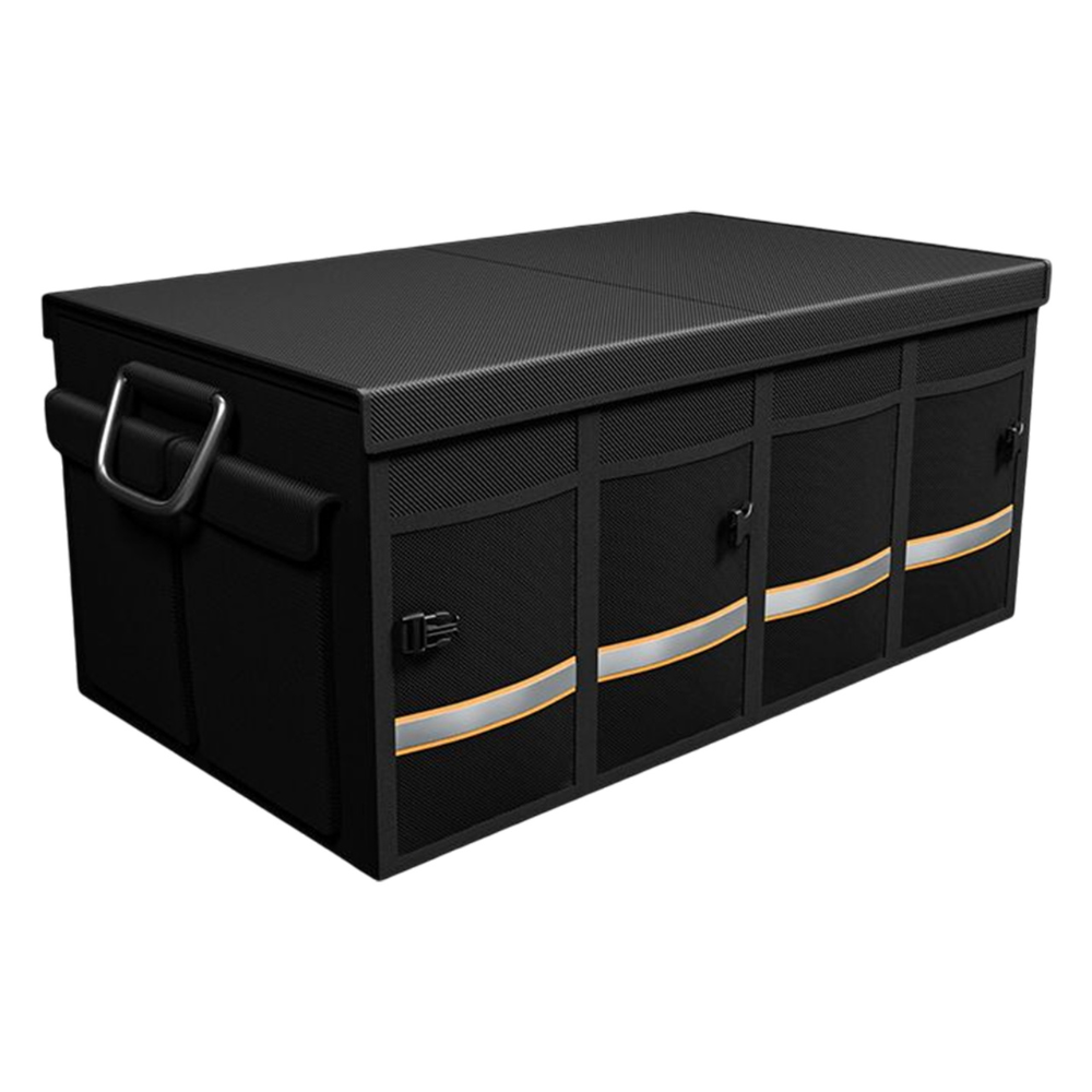 Large Capacity Car Trunk Organizer - Multiple Compartments and Total Stability