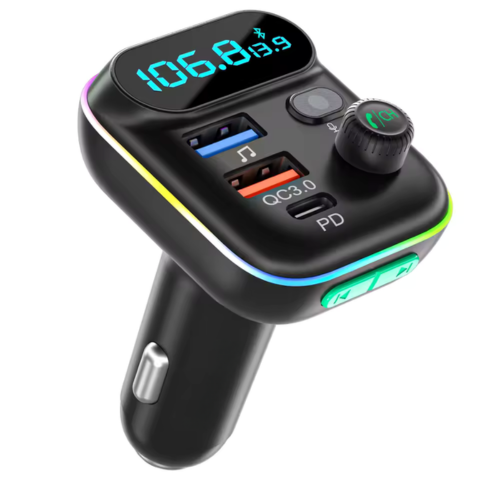 車用Bluetooth FMトランスミッター — 明瞭な通話とワイヤレス音楽 