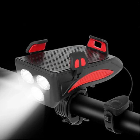 Multifunctional Bike Light – Phone Holder and Horn 