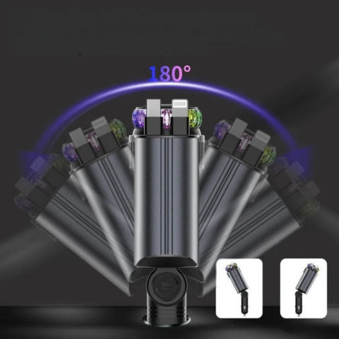 Multifunksjonsbil-lader — Hurtiglading & Aromadiffuser 