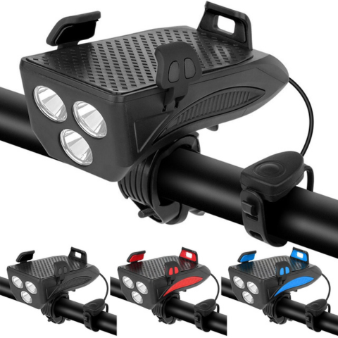 Multifunctional Bike Light – Phone Holder and Horn 