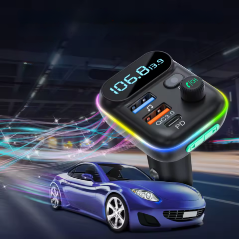 Trasmettitore FM Bluetooth per Auto — Chiamate Chiare & Musica Senza Fili 