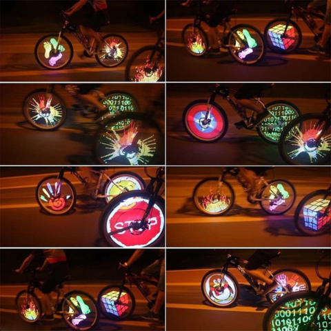 Lampe LED Personnalisable – Pour Roues De Vélo