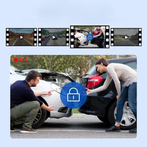 Dashcam Διπλός Φακός – Ολική Παρακολούθηση και Σύνδεση WiFi 