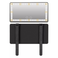 מראה LED למגן שמש לרכב – תאורה מתכווננת ונטענת 