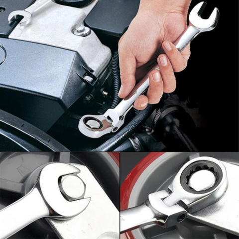 Set de chei cu clichet reglabile – polyvalente și ergonomice 