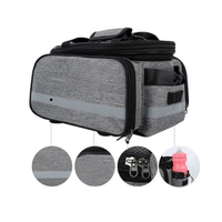 حقيبة الدراجة الخلفية - سعة كبيرة ومقاومة للماء