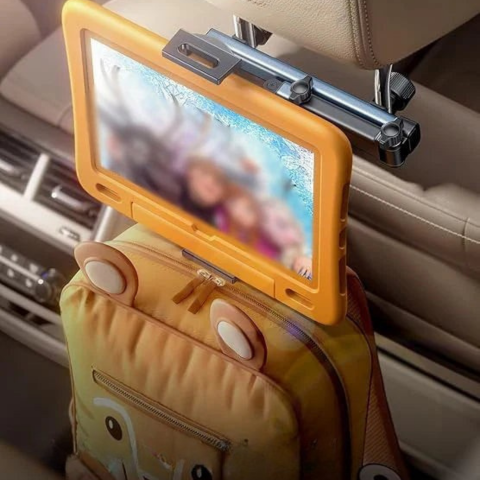 Telefon és tablet tartó autóhoz – Állítható fejtámla rögzítés 