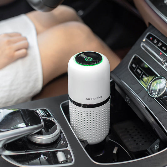Purificador de Ar Portátil para Carro – Ionizador Silencioso & Recarregável USB 