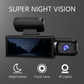 Dashcam Dupla Full HD Autó - Éjjeli Látás + Belső Kamera 