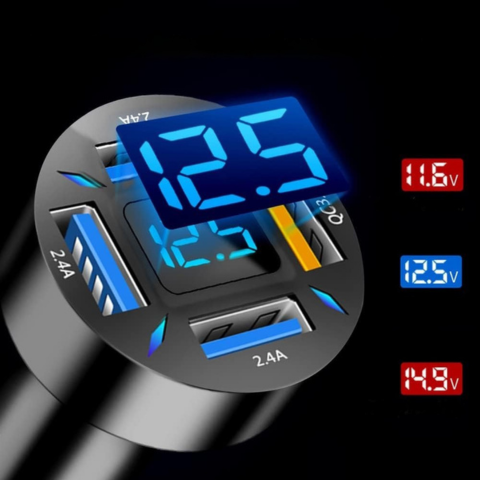 Universeller Zigarettenanzünder-Ladegerät und Multi-USB 