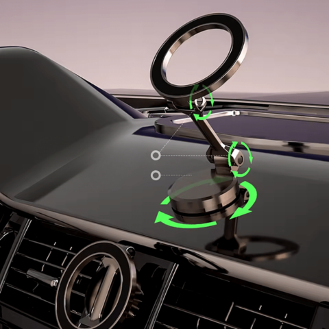 360° Magnetic Phone Support for Car – Ultra-Stable Mounting 
