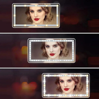 Led Make-up-Spiegel fürs Auto - Kompaktes Design & einstellbares Licht