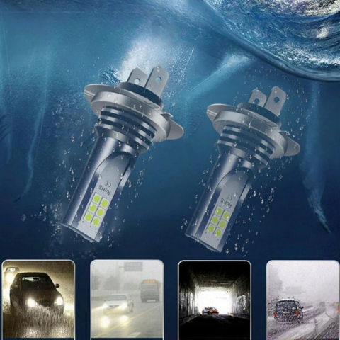 Bombillas Led H7 H11 80W 6500K - Haz Preciso y Rendimiento Estable