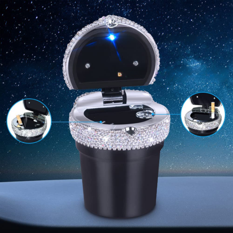 Loistava mini auton tuhkakuppi - tyylikäs muotoilu ja savun kestävä sulkeminen