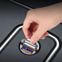 Kompaktný automobilový nabíjač – Dvojportový USB a rýchly 