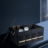 Large Capacity Car Trunk Organizer - Multiple Compartments and Total Stability