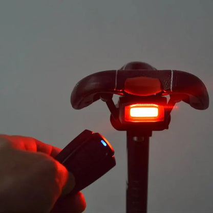 Draadloze Achterlicht Voor Fiets – Ingebouwde Alarm En Afstandsbediening 